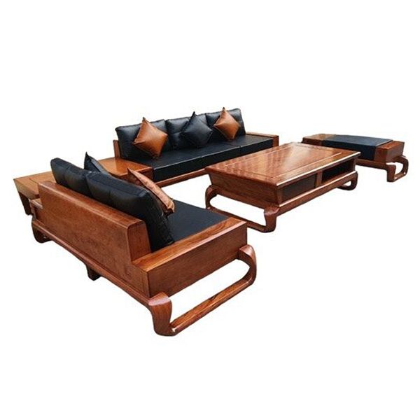 Bộ sofa góc đùi gà gỗ hương BG40