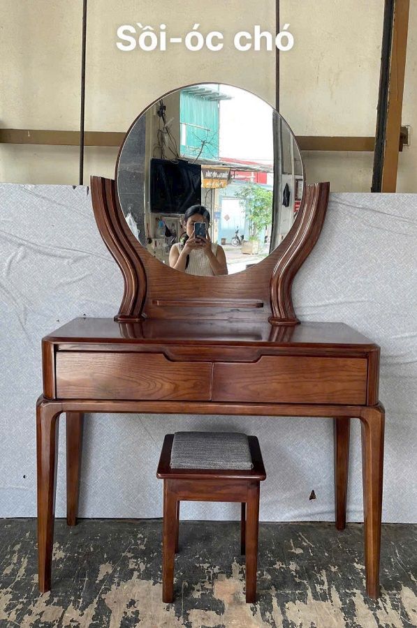 Bàn trang điểm gỗ sồi nga HNBP50