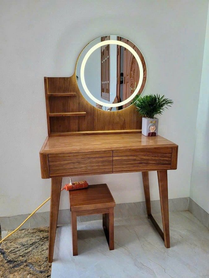 Bàn phấn gỗ hương xám HNBP43