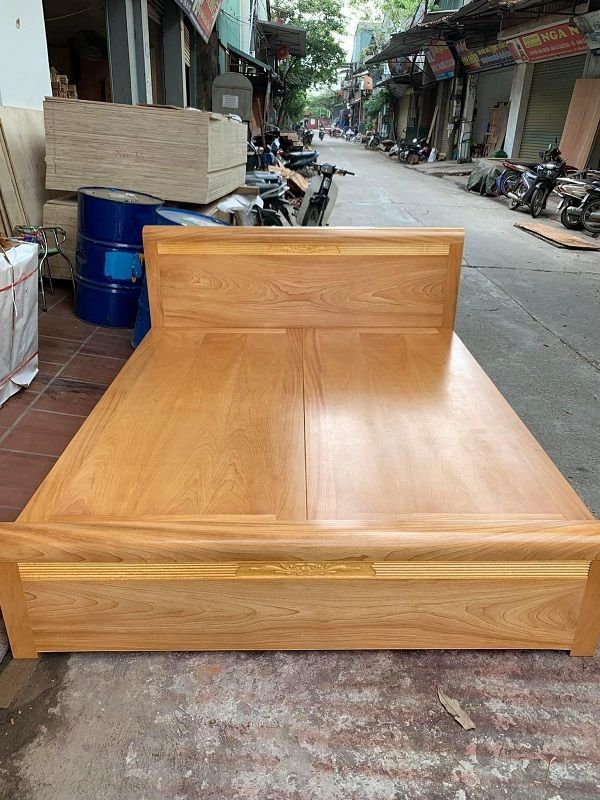 Giường ngủ gỗ hương vàng 1m6 x2m HNG97