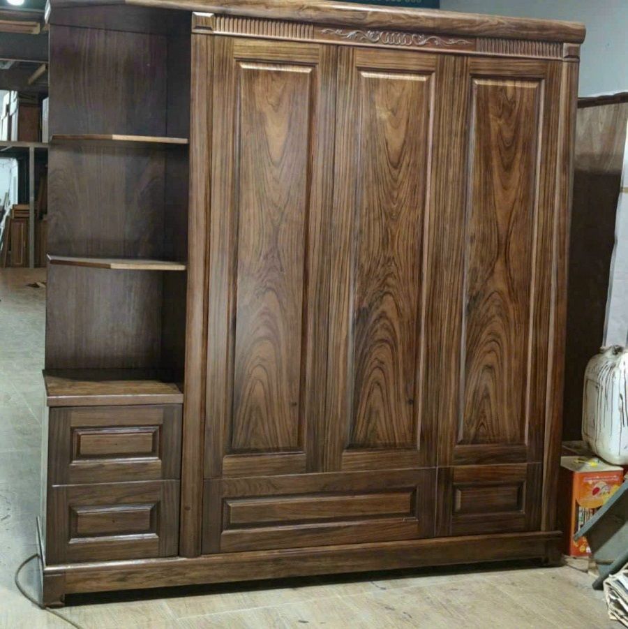 Tủ áo 3 cánh có góc gỗ Hương HNTA200